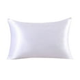 thumbnail image 5 of Soft Silk Blend Pillowcase Cover Breathable Pillow Case for Hair and Skin, Standard Size 20*26 Inch Travel Pillow Cases with Envelope Closure, 5 of 8