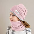 thumbnail image 2 of AWZXDE Winter Hats For Kids Hat And Neck Warmer Cozy Scarf Combo For Boys Girls Toddler Cold Weather Pink, 2 of 5