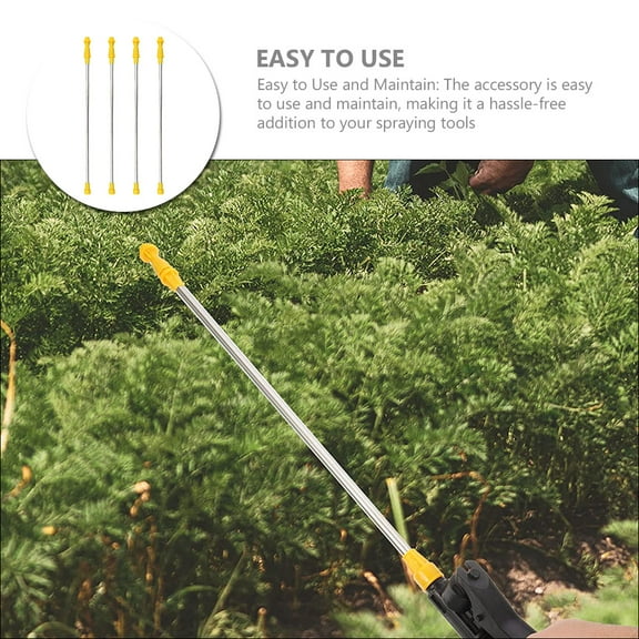 NICEXMAS 4Pcs Sprayer Replacement Metal Pole with Consistent Nozzle Spray for Gardening and Agricultural Supplies