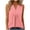 Summer Tops Pink, variant on Womens Cotton Linen Tank Tops, Sleeveless Shirts for Women Summer Casual Vintage Solid Color Ruched Button Up V Neck Dressy Blouses