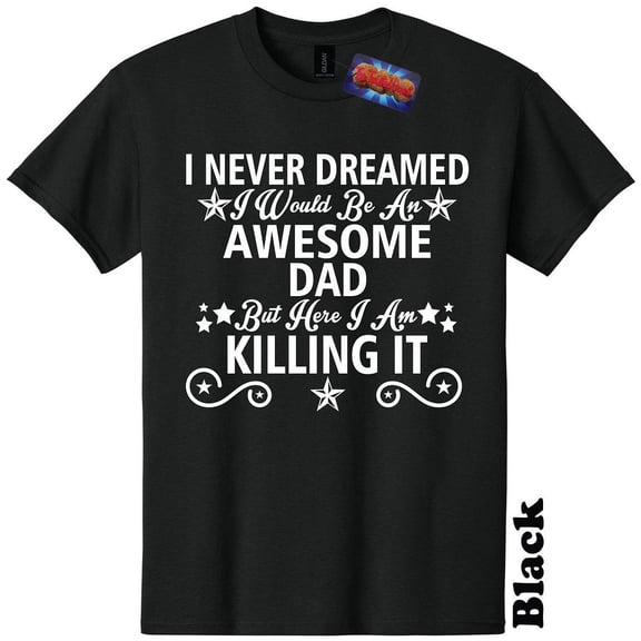 Awesome Dad T-Shirt Fathers Day Baby Shower Gender Reveal Funny Mens The Twisted Donut