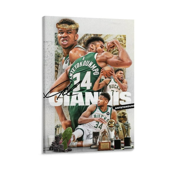 Giannis Antetokounmpo Greek Freak Poster Art Art Poster Canvas Painting Decor Wall Print Photo Gifts Home Modern Decorative Posters 12x18inch(30x45cm)