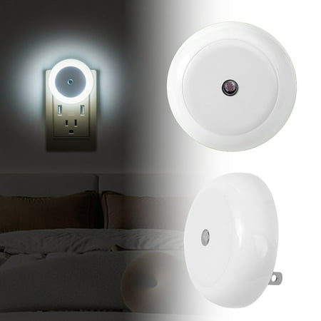 

KQJQS 2 Pcs Plug-in Dusk to Dawn Night Lights Suitable for Corridors Stairs Bathrooms and Kitchens