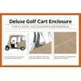 thumbnail image 4 of Classic Accessories Fairway Short Roof 2-Person Deluxe Golf Cart Enclosure, 4 of 12