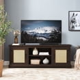 thumbnail image 3 of 65"W Espresso MDF TV Stand - Fits 70-Inch TVs & Offers Ample Storage - Home Entertainment Room - Tidy Cables & Cozy Decor, 3 of 6