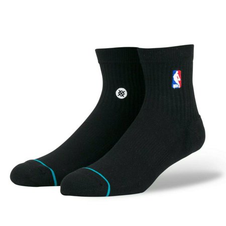 Stance Men's NBA Logoman Quarter Socks Black