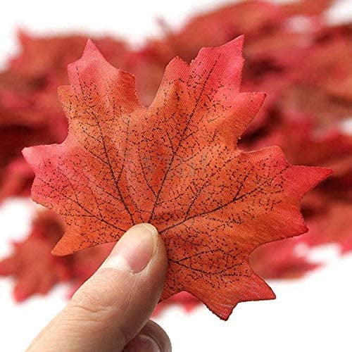 Guirlande de feuilles d'érable artificielles 2 pièces, fausses feuilles  pour intérieur