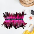 thumbnail image 3 of False Shawl Plume Gothic Shoulder Witch Swan for Masquerade Cosplay Halloween Parties , Red, 3 of 8