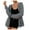 Dark Gray, variant on Vedolay Womens Tops Zip Front Baseball Bomber Jacket Long Sleeve Outerwear Grey,XL
