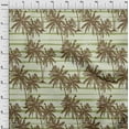 thumbnail image 4 of oneOone Cotton Cambric Olive Green Fabric Tropical Plam Tree With Stripes Quilting Supplies Print Sewing Fabric By The Yard 42 Inch Wide, 4 of 4