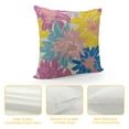 thumbnail image 4 of Qinduosi Spring Pillow Covers Inch Set of , Yellow Pink Blue Colored Floral Colorful Easter Themed Flower Decorative Throw Pillow Covers Outdoor Farmhouse Cushion Case for Couch Sofa Bed Decor, 4 of 5