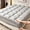 Gray, variant on Quilted Fitted Mattress Topper, Thick Soft Pillow Top Mattress Pad, Deep Pocket Fits All Mattresses, Breathable & Washable Bed Cover for Home, Bedroom, Guest Room（blue,Twin)
