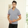 thumbnail image 5 of HAOMEILI Mens Short Sleeve Polo Shirts Casual Slim Fit Basic Designed Cotton Shirts, 5 of 7
