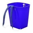 thumbnail image 1 of Cesta trasera para almacenar frutas, cubo de agua ligero con correas para los hombros para ir de compras, recoger setas, pescar al aire libre Azul, 1 of 8