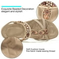 thumbnail image 4 of Ablanczoom Womens Sandals Shoes String Beads Arch Support Summer Comfort Flat Beach Sandal for Women, 4 of 7