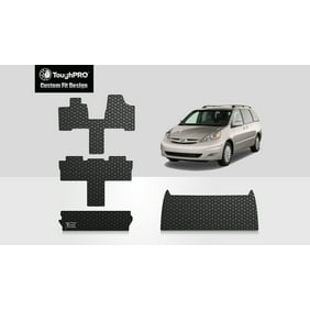 Fit 04 10 Toyota Sienna Custom Fit Premium Nylon Black Floor Mats