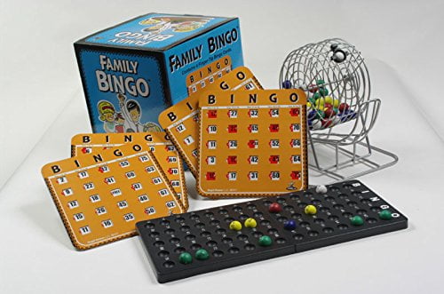 Blue Fingertip Shutter Slide Classic Bingo Cards Traditional Board Game Play NEW 