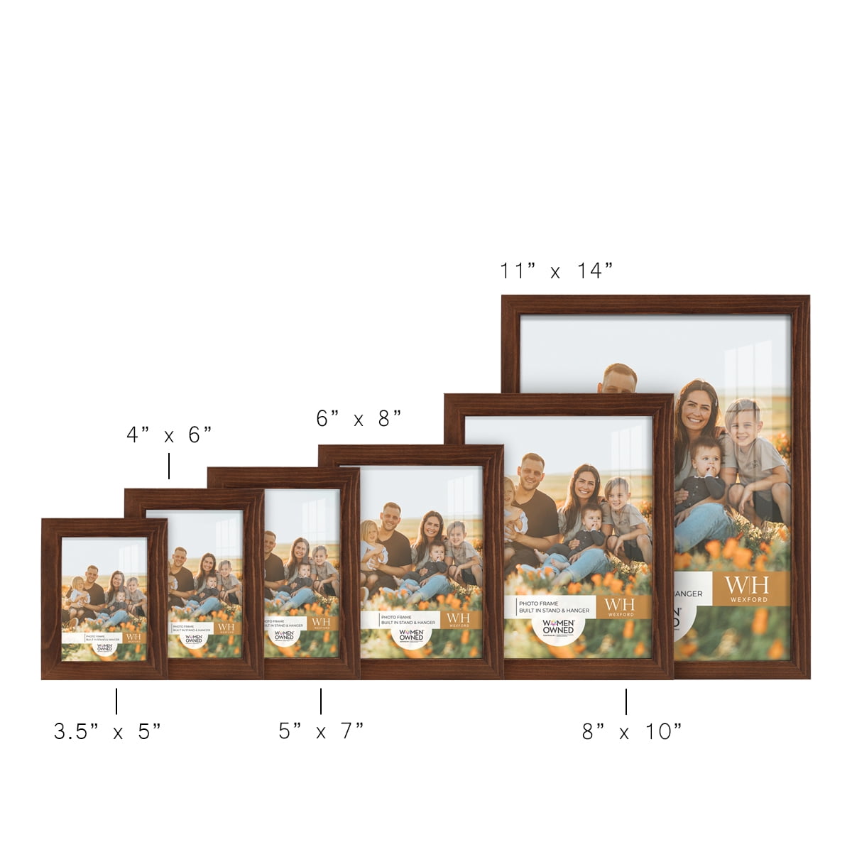 Woodgrain 4 in. x 6 in. Chestnut Picture Frame