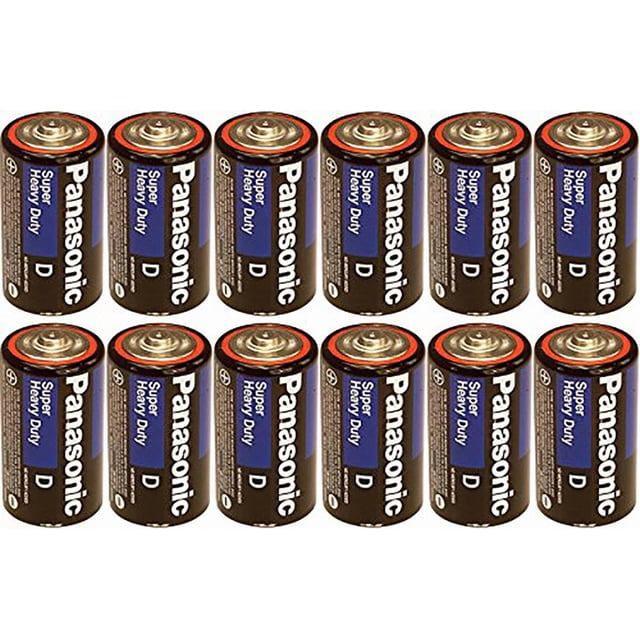Batería Panasonic Heavy Duty D Carbon Zinc x12