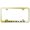 Black on Gold, variant on Chrysler Laser Etched Logo Wide Body License Plate Frame (Silver)