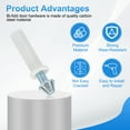 thumbnail image 3 of Bifold Door Hardware Bi-Fold Door Bottom Pivot Repair Part Kit for Closet Doors 2, 3 of 7