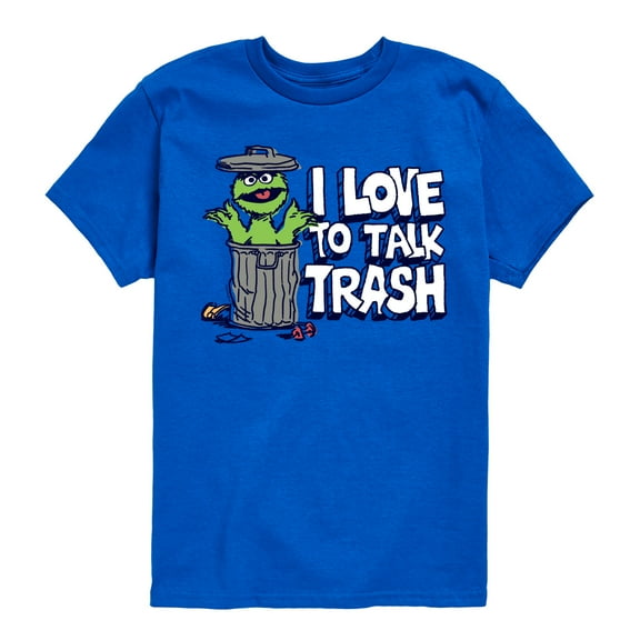 Sesame Street - Trash Talk - Toddler and Youth Short Sleeve Graphic T-Shirt