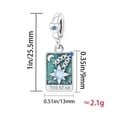 thumbnail image 3 of 925 Sterling Silver The Star Tarot Card Dangle Charm for Bracelet Charms Bangle Pendant Jewelry, 3 of 6