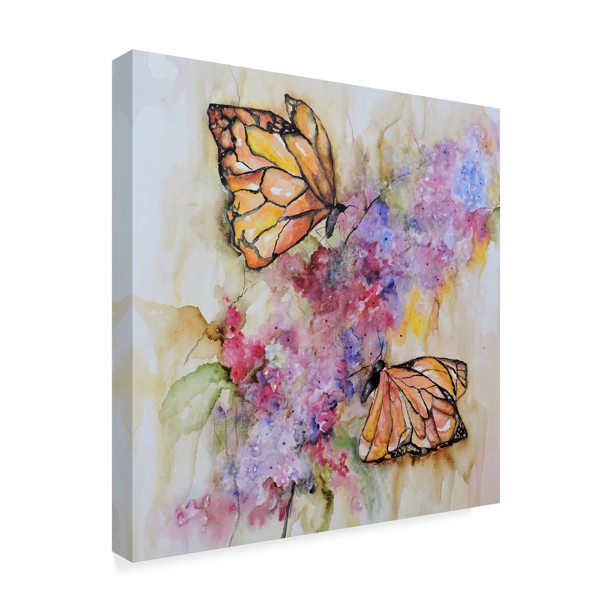 Trademark Fine Art 'Dos Monarchas' Canvas Art by Leticia Herrera