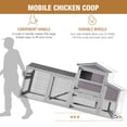 thumbnail image 3 of MEDEHOO 80" Chicken Coop with Wheels Expandable Large Waterproof Chicken House for Outdoor with Nesting Box, 3 of 8