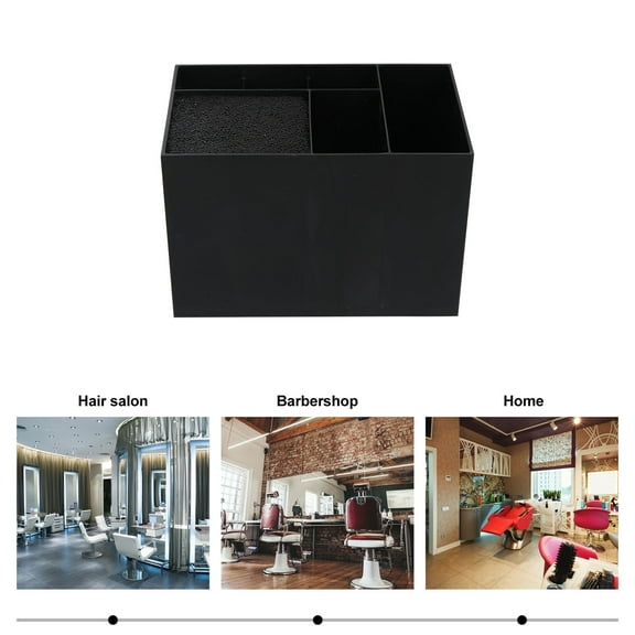 FOLOYORI Hair Salon Countertop Scissors Comb Organizer Storage Box 1Pcs For Barber Station Tool Management In Salons