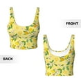 thumbnail image 6 of Uemuo Lemon (2) Pattern Women's Sports Bra - High Impact Support, Breathable, and Comfortable Athletic Bra for Running, Yoga, and Workouts, 6 of 9
