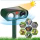 thumbnail image 4 of sweethay Repelente de animales sónico solar con sensor de luz LED intermitente Dispositivo de conducción de jardín al aire libre Repelente de insectos y plagas, 4 of 6