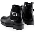 thumbnail image 6 of HARVEST LAND Women Chelsea Boots Fashion Low Heel Buckle Ankle Boots for Female Fall Winter, 6 of 10