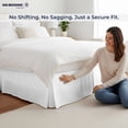 thumbnail image 6 of SGI bedding 10 inch Drop Bed Skirt Twin Size Platform Style, Classic Tailored Look, Elegant Pleated Style Dust Ruffle, Split Corners, Wrinkle Resistant Microfiber - White, 6 of 8