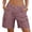 Pink plus size cargo shorts a1, variant on Cagogo Women Plus Size Cargo Shorts High Waisted Bermuda Pants Casual Solid Regular Fit Shorts with Pockets Travel Lounge Summer, Pink L