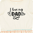 thumbnail image 4 of Inktastic I Love My Dad with Hearts Girls Toddler Dress, 4 of 5