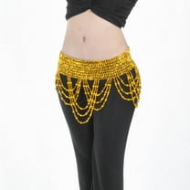 Segolike Waist Chain with Triangular Tassels for Belly Dance Dance Accessories - Gold, as described