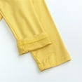 thumbnail image 5 of WhouRiu Toddler Boy' Pajamas Solid Long Sleeve T-Shirt High Waist Pants Child Spring Fall Loungewear Outfits Yellow,Sizes 4-5, 5 of 8