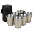 thumbnail image 2 of 1 Cup Sleeve, 6 Cups Clearance! 6 Pack Stainless Shot Cups 2 Oz Shot Glass Metal Barware Drinking Tumbler for Home Restaurant Tequila Liquor Water Bar Silver, 2 of 9