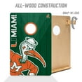 thumbnail image 5 of YouTheFan NCAA Miami Hurricanes 2' x 3' Cornhole Game, 5 of 6