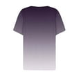 thumbnail image 4 of Jinhomg Button V-Neck Shirts for Girls Dressy Casual Solid Tops Lightweight Comfy Short Sleeve Spring Summer Pullover Daily Wear Purple, 4 of 6