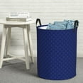thumbnail image 7 of KLL Navy Blue Waterproof Foldable Laundry Hamper Bucket with Handles for Storage Bin,Kids Room,Home Organizer (Medium ), 7 of 7