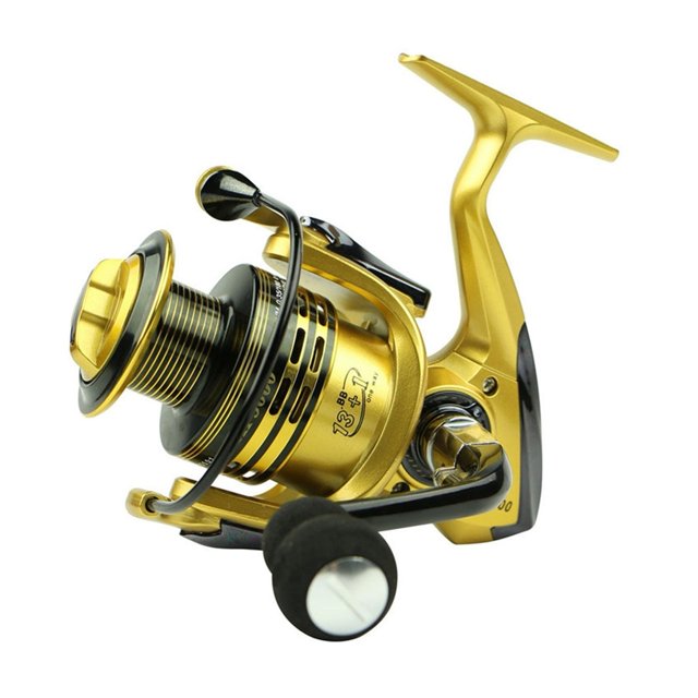 Fishing Reels 13+1BB 5.5:1 Full Metal For Fish Feeder Baitcasting Reel Spinning Reels For Rod ,Rigid Aluminum Skeletal Frame