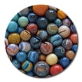 thumbnail image 2 of Designart "Marbles with Mystical Essence II" Abstract Shapes Oversized Wall Clock, 2 of 5