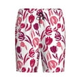 thumbnail image 4 of Wukai Tulips Flowers Men’s Short Pajama Pants With Pockets Soft Sleep Pj Shorts for Men-XX-Large, 4 of 6