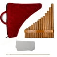 thumbnail image 2 of Pan Flute Musical Gear F-key Pipes Performance Woodwind No Burrs Smooth Surface Compact Size Lightweight Bamboo Instrument Supplies Right, 2 of 9