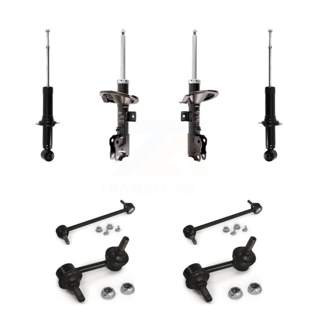 Transit Auto Front Rear suspension Strut & TQ sway Bar Link Kit (8Pc) for Car Mitsubishi Lancer - Left Right Side (Driver Passenger) KSS-107902