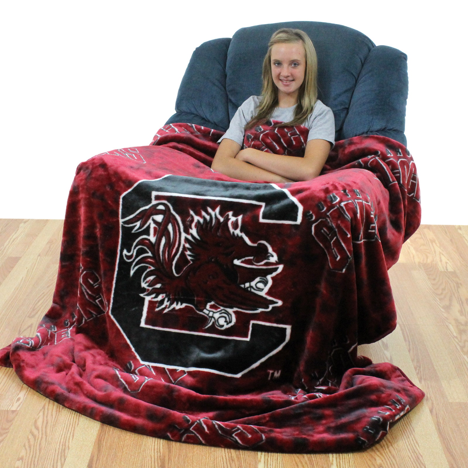 50 x 60 College Covers South Carolina Gamecocks Throw Blanket