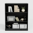 thumbnail image 2 of MAYEERTY 36"x31"x16" Doorless Wood Storage Cabinet Combination Cabinets for Living Room, Black, 2 of 6