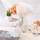 thumbnail image 4 of Uxcell 30Pcs Hortensias Artificiales, Cabezas de Flores de Seda Artificiales con Tallos Falsos, Crema, 4 of 7